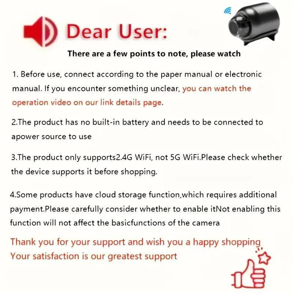 Indoor Security Camera Wireless Anti-Theft Video Recording APP 720P Support Memory Card IP Camera USB Voice X5 Camera