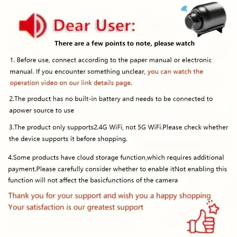 Indoor Security Camera Wireless Anti-Theft Video Recording APP 720P Support Memory Card IP Camera USB Voice X5 Camera