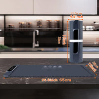 Silicone Food Warming Tray – Electric Heating Mat with 11 Temperature Settings, 10-Hour Timer, Full Surface Rapid Heating, Foldable for Kitchen Countertop & Buffet Parties